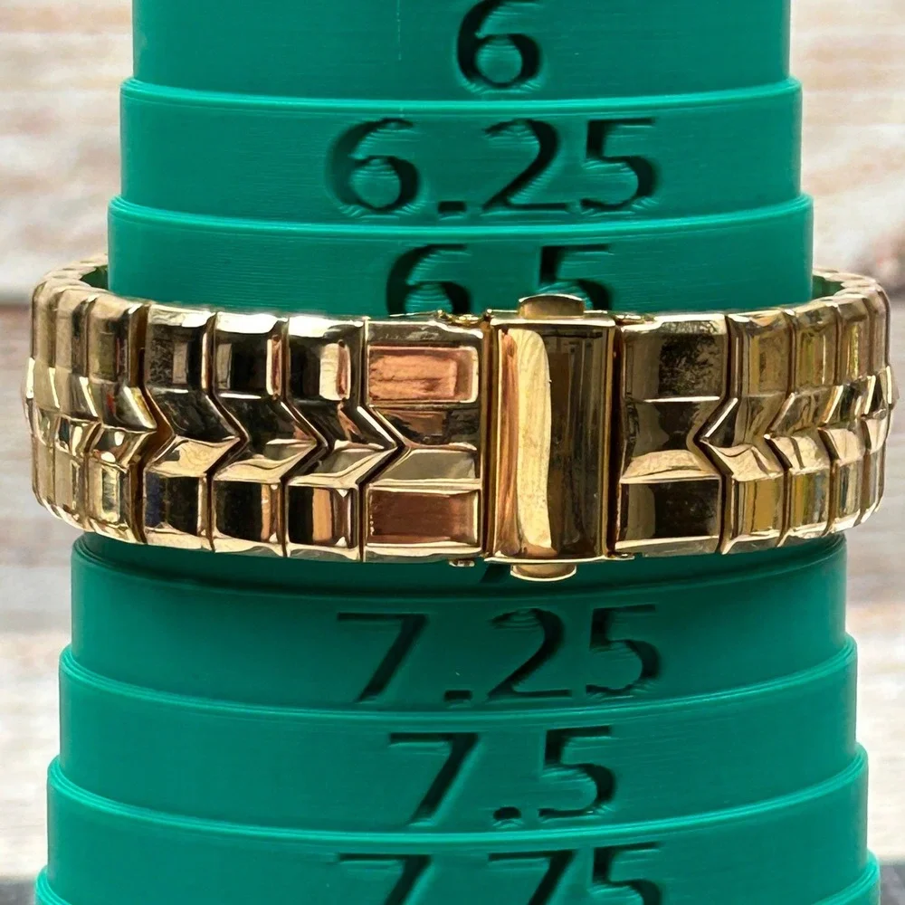 Precision by Gruen Gold Tone Quartz Watch Date Window Japan Movt‎ Tested